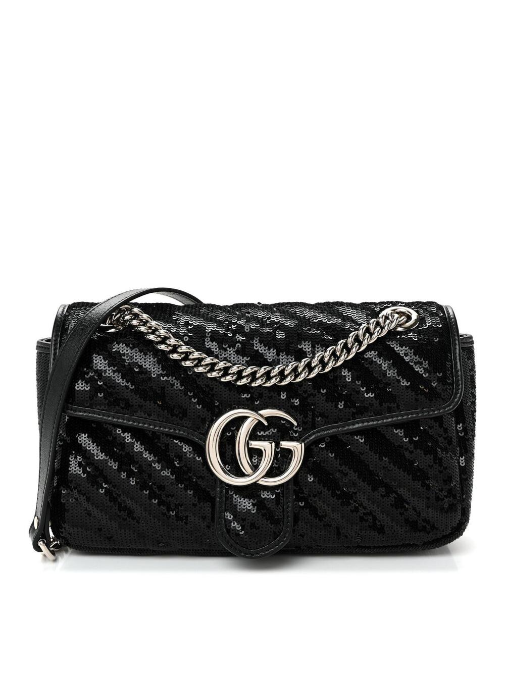 Gucci Sequin Matelasse Small Gg Marmont #343396G11B